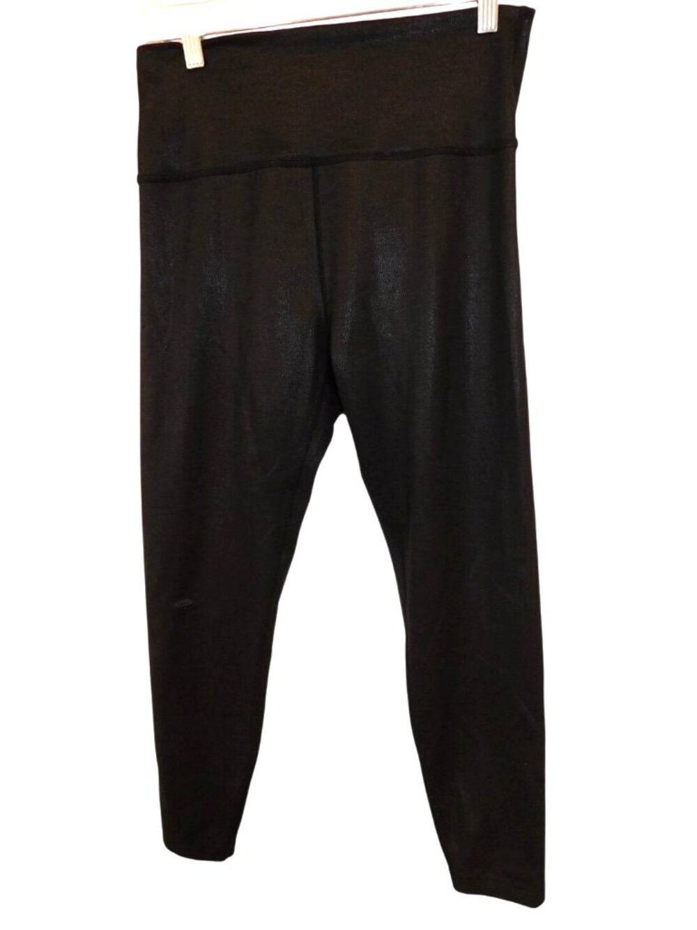 Beyond Yoga XL Black Shimmer High Waisted Capri Leggings Yoga Pilates Luxe